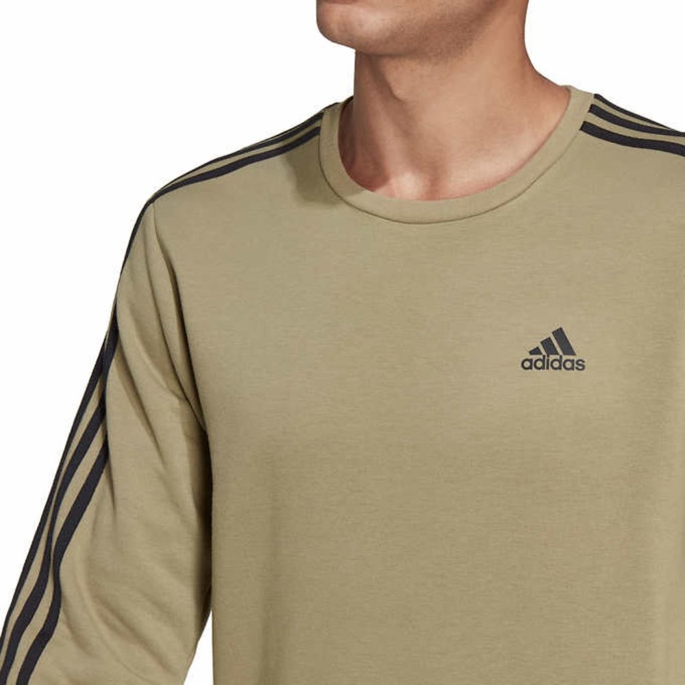 GREEN  NWT Men Crewneck Sweater Sweatshirt Adidas - Picture 6 of 9
